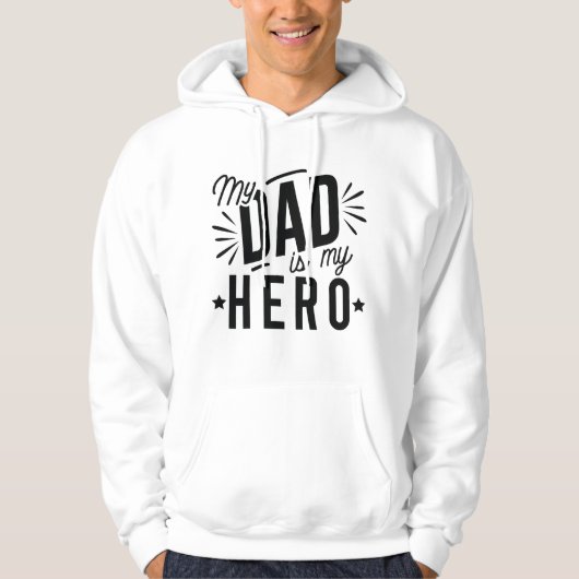 Mein Vater ist mein Held Hoodie (Vorderseite)