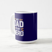 Mein Vater ist mein Held Kaffeetasse (Vorderseite Links)