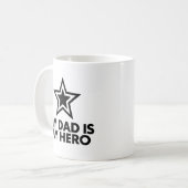 Mein Vater ist mein Held Kaffeetasse (Vorderseite Links)
