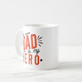 Mein Vater ist mein Held Kaffeetasse (Vorderseite Links)