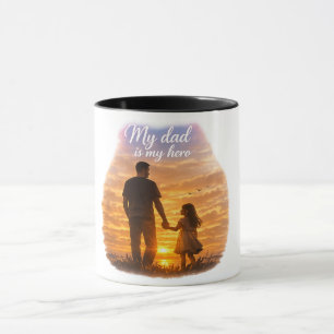 Mein Vater ist mein Held Tasse Geschenk