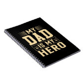 Mein Vater ist mein Held zum Vater Notizblock (Rechte Seite)