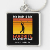 Mein Vater ist mein Lieblings-Golfer per Individue Schlüsselanhänger (Vorne)