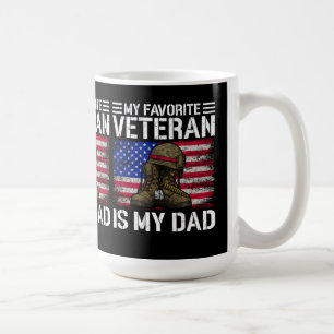 Mein Vater ist mein Lieblingsveteran Militärvater- Kaffeetasse