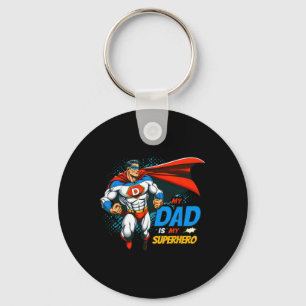 Mein Vater ist mein Superheld Kinder Cooler Vater& Schlüsselanhänger