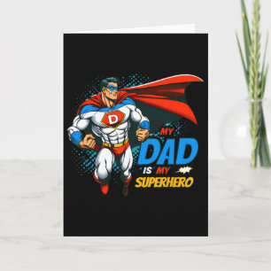 Mein Vater ist mein Superheld Kinder Cooler Vatert Karte