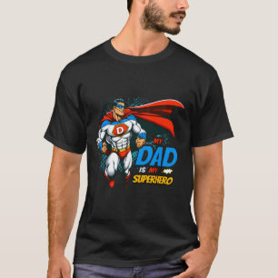 Mein Vater ist mein Superheld Kinder Cooler Vatert T-Shirt