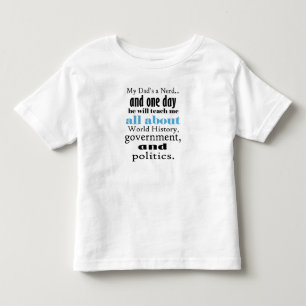 Mein Vater ist Nerd für Geschichte, Kleinkind Jers T-shirt