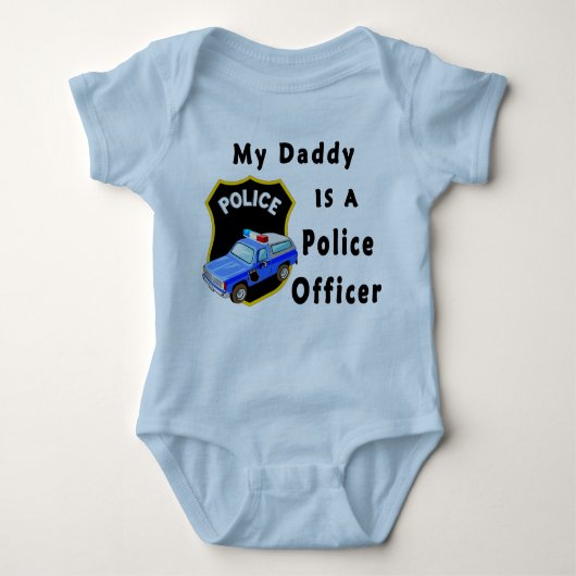 Mein Vater ist Polizeibeamter Baby Strampler (Vorderseite)