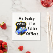 Mein Vater ist Polizeibeamter Serviette (Beispiel)