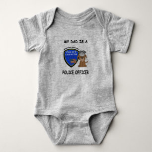 Mein Vater ist Polizist Baby Bodysuit Strampler