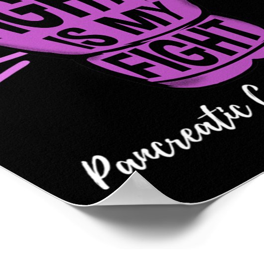 Mein Vater kämpft gegen den Bauchspeicheldrüsenkre Poster (Ecke)