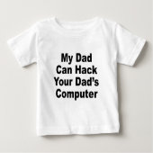 Mein Vater kann den Computer Ihres Vaters Baby T-shirt (Vorderseite)