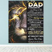 Mein Vater | lustige Zitate für Papa Leinwanddruck (Insitu (Holzboden))