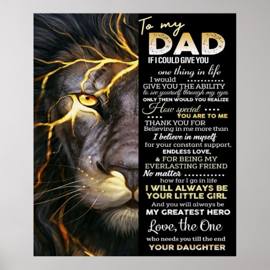 Mein Vater | lustige Zitate für Papa Poster (Vorne)