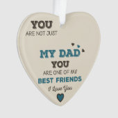 Mein Vater mein bester Freund Akropolis Herzdekora Ornament (Vorderseite)