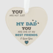 Mein Vater mein bester Freund Akropolis Herzdekora Ornament (Rückseite)