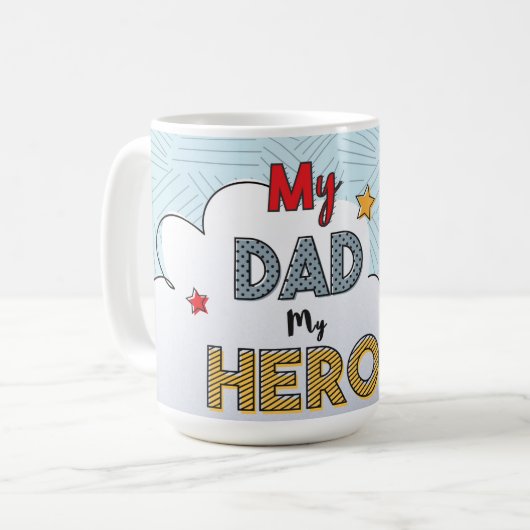 Mein Vater Mein Held Kaffeetasse (Vorderseite Links)