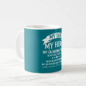 Mein Vater - mein HELD Kaffeetasse (Vorderseite Links)