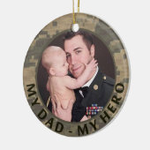 Mein Vater mein Held-militärisches Keramik Ornament (Links)