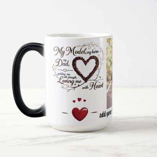 Mein Vater, Mein Held - Tasse 15 oz Magic Morphing (Links)