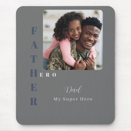 Mein Vater, mein Super Held Mousepad (Vorne)