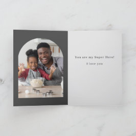 Mein Vater, mein Super Helden Vatertag Dankeskarte