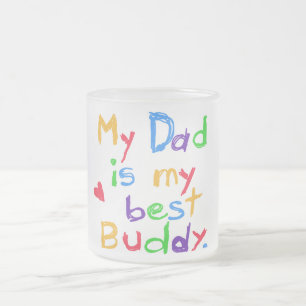 Mein Vater meine besten Freund-T - Shirts und Mattglastasse
