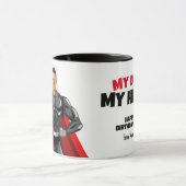 Mein Vater My Hero Funny Tasse (Zentrum)