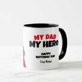 Mein Vater My Hero Funny Tasse (VorderseiteRechts)