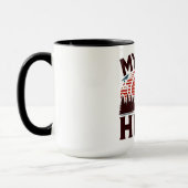 Mein Vater My Hero - Mountain Sunset Tasse (Links)