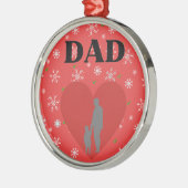 Mein Vater Ornament Aus Metall (Links)