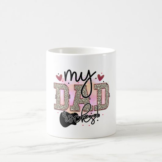 Mein Vater Rocks Kaffeetasse (Mittel)