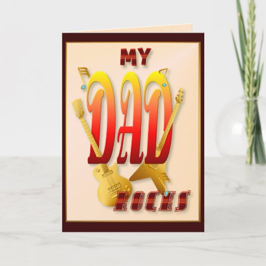 Mein Vater Rocks! Karte (Vorderseite)