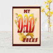 Mein Vater Rocks! Karte (Gelbe Blume)
