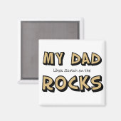 Mein Vater Rocks Magnet (Vorderseite/Rückseite)