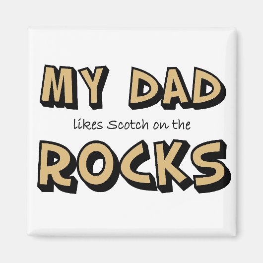 Mein Vater Rocks Magnet (Vorne)
