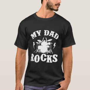Mein Vater Rocks Percussionist Drummer Musician Me T-Shirt