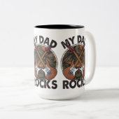 Mein Vater Rocks Zweifarbige Tasse (VorderseiteRechts)