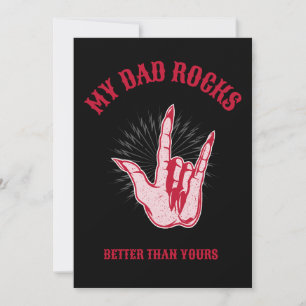 Mein Vater rockt besser als deiner Vatertagskarte Feiertagskarte