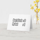 Mein Vater überlebte einen Herzanfall Karte (Gelbe Blume)