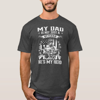 Mein Vater Veteran Mein Held Veteran Support Funny T-Shirt