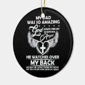 Mein Vater war so Phantastisch, dass Gott ihn zu m Keramik Ornament (Links)