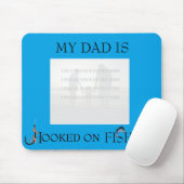 Mein Vater wird auf Fischen gehakt (Foto/Text Mousepad (Mit Mouse)