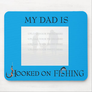 Mein Vater wird auf Fischen gehakt (Foto/Text Mousepad