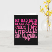 Mein Vater wird mir schlecht, aber ich bin buchstä Karte (Gelbe Blume)