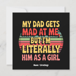 Mein Vater wird mir schlecht, aber ich bin ihm buc Einladung