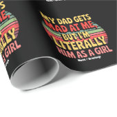 Mein Vater wird mir schlecht, aber ich bin ihm buc Geschenkpapier (Rolleneckpunkt)