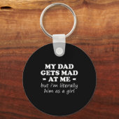 Mein Vater wird mir schlecht, aber ich bin ihm buc Schlüsselanhänger (Vorderseite)