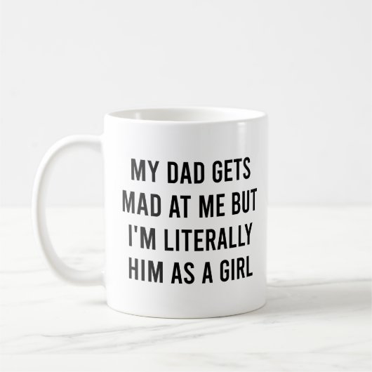 Mein Vater wird wütend auf mich, ich bin buchstäbl Kaffeetasse (Links)